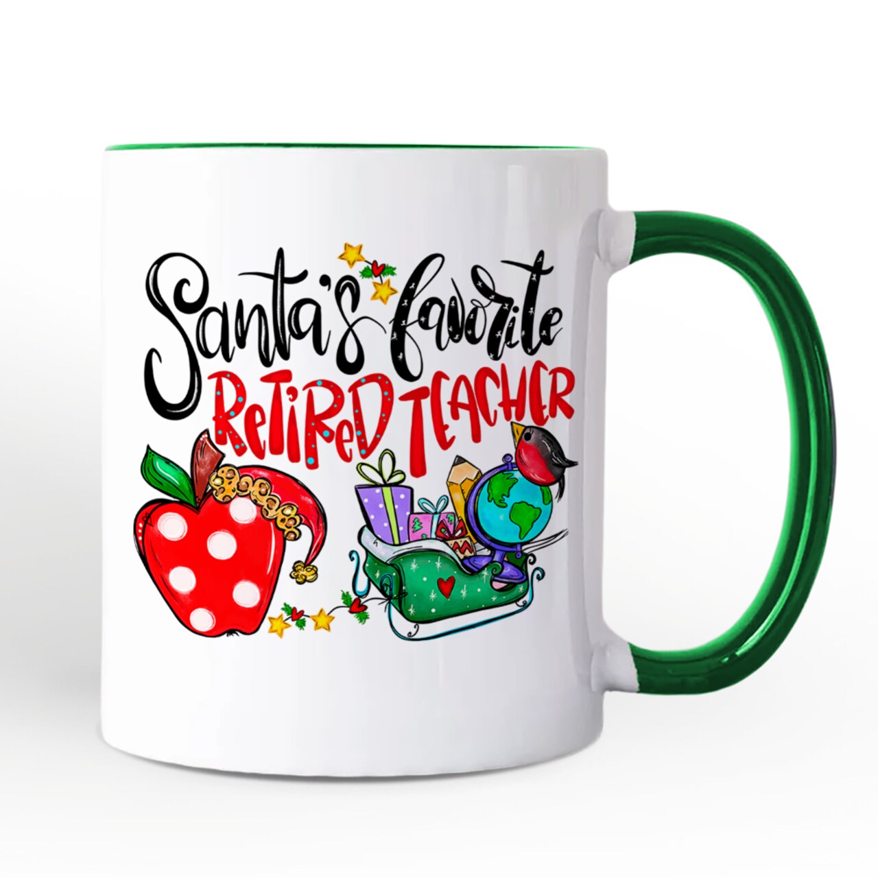 Santa's Favorite Retired Teacher Mug, Retirement Appreciation Gift